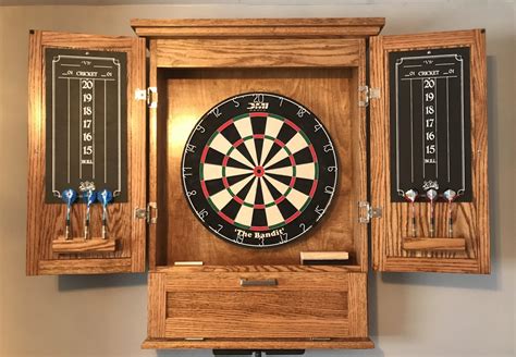 professional dart boards with cabinets